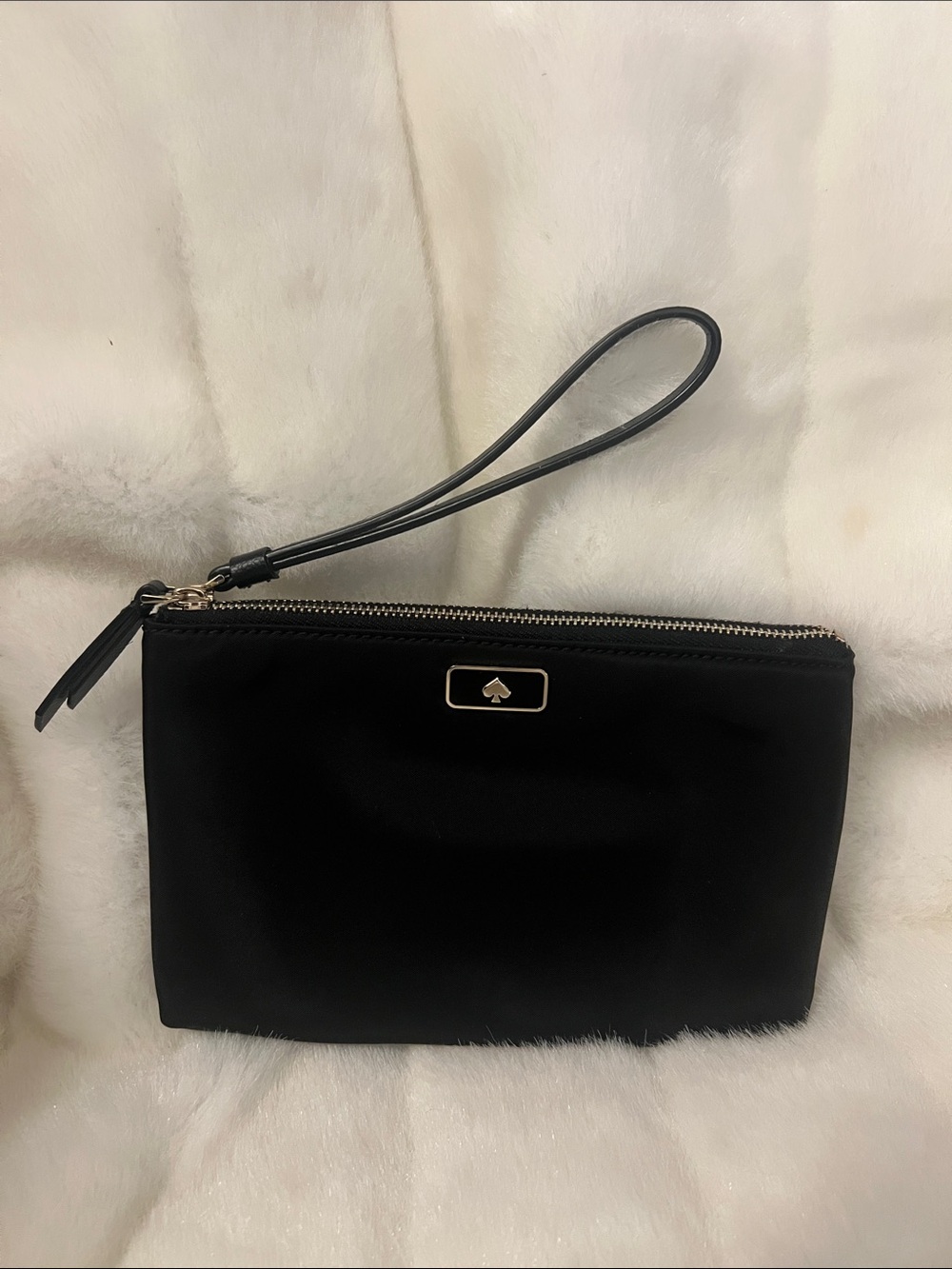 Kate Spade Jae double zip nylon wristlet NWOT